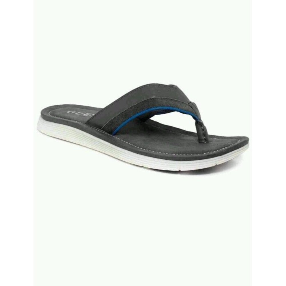 GUESS ODEN FLIP FLOP SANDALS GREY COLOR SIZE 9
